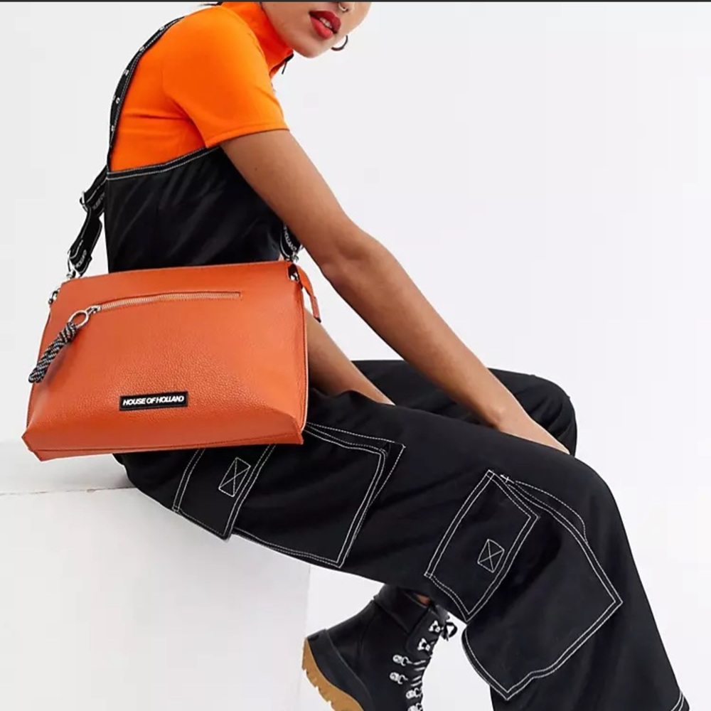 House of Holland Cross Body Vegan Leather Bag